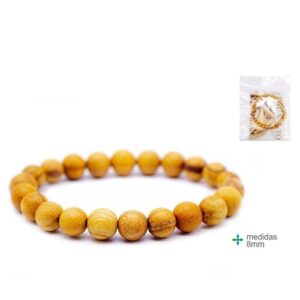 Pulseira de Pau Santo 8mm, amuleto de proteção