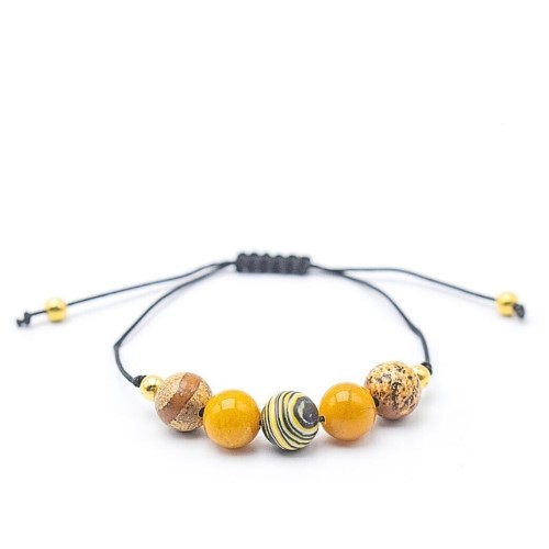 Pulseira de Pedras dos Planetas 8mm - Saturno