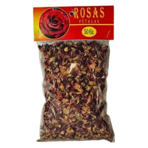 Saco de 50g de pétalas de rosas secas