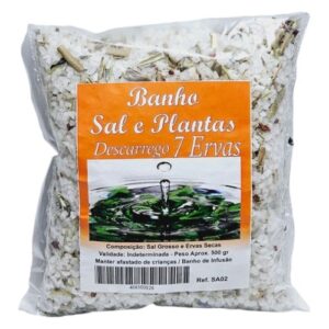 Pacote de Banho de Sal e 7 Ervas 500g da Casa da Cera