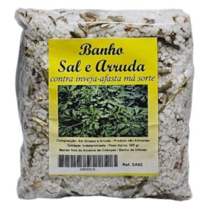 Pacote de Banho de Sal e Arruda 500g da Casa da Cera