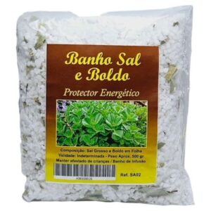 Pacote de Banho de Sal e Boldo 500g da Casa da Cera
