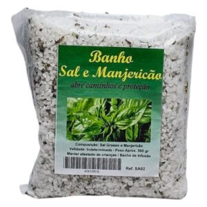 Pacote de Banho de Sal e Manjericão 500g
