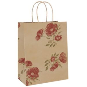 Saco de Papel Decorado com Asas Torcidas 36x16x35cm - Annabelle