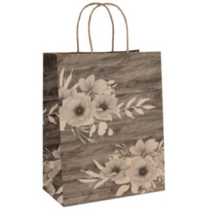 Saco de Papel Decorado com Asas Torcidas 36x16x35cm - Ebene