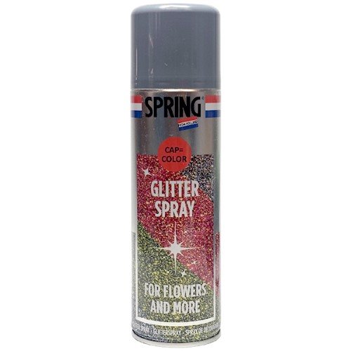 Lata de Tinta Spray Colorida com Glitter Prateado 300ml