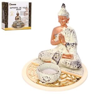 Adorno Buda com Suporte de Vela decorativo