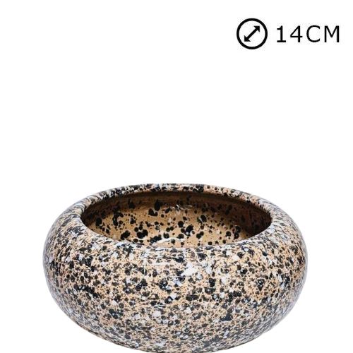 Taça Pneu Nº0 em Cerâmica para Cemitério 14cm - Bronze