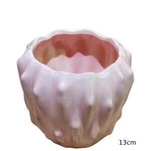 Vaso em Cerâmica Rosa de 10cm