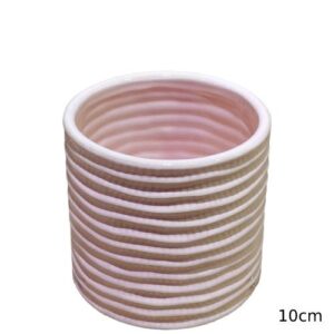 Vaso em cerâmica rosa de 10cm da Casa da Cera