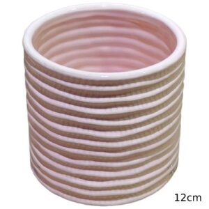 Vaso em Cerâmica Rosa de 12cm da Casa da Cera