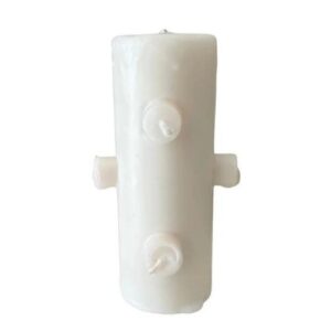 Vela 7 Mechas Branco com design elegante