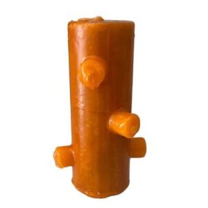 Vela 7 Mechas Laranja com design único