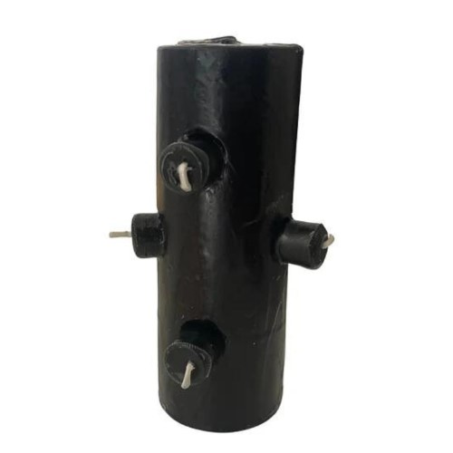 Vela 7 Mechas Preto disponível na Casa da Cera
