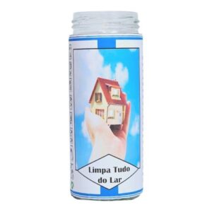 Vela em copo de vidro Limpa Tudo do Lar
