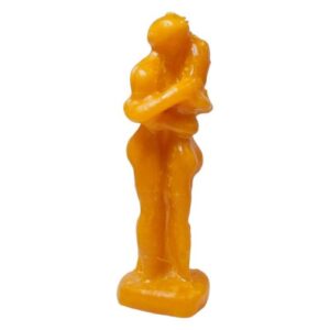 Vela Figura Casal Amarração em Mel