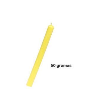 Vela de procissão de 50 gramas na cor creme