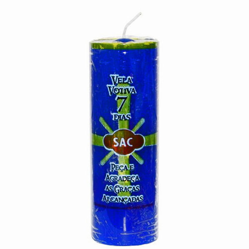 Vela Votiva 7 Dias Azul Escuro