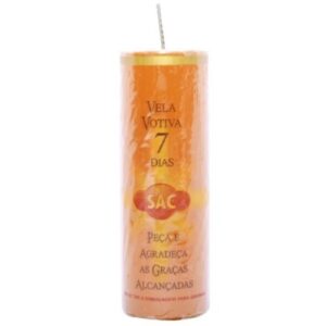 Vela Votiva 7 Dias Laranja
