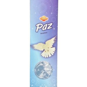 Incenso SAC em Vareta - Paz com embalagem azul e pomba branca