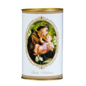 Círio Vela 30T com imagem de Santo António em fundo branco