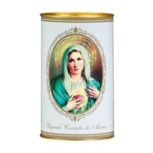Círio Vela 30T com imagem do Sagrado Coração de Maria