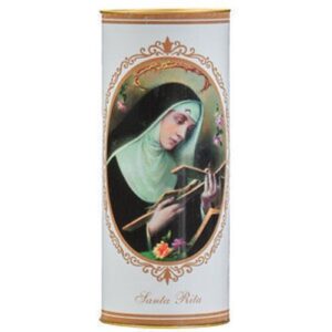 Círio Vela 40T com imagem de Santa Rita