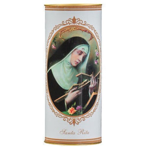 Círio Vela 40T com imagem de Santa Rita