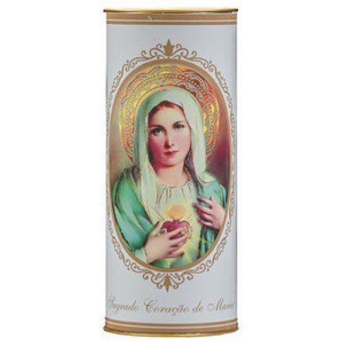 Círio Vela 40T com imagem do Sagrado Coração de Maria
