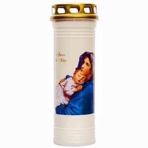 Círio Vela 80/24 - Amor de Mãe com imagem serena