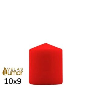 Vela Decorativa Vermelha 10x9cm para decoração de ambientes