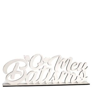 Texto 'O Meu Batismo' com Base em MDF 5mm