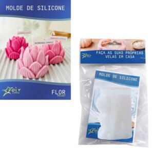 Molde em Silicone para Velas, Resinas, Sabão e Gesso - Flor