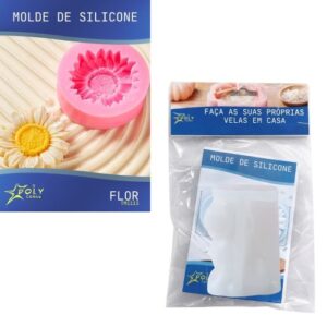 Molde em Silicone para Velas, Resinas, Sabão e Gesso - Girassol