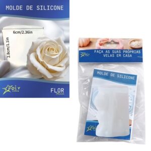 Molde em Silicone para Velas, Resinas, Sabão e Gesso - Rosa