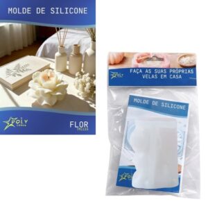 Molde em Silicone para Velas, Resinas, Sabão e Gesso - Rosa