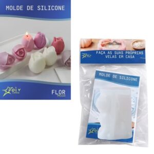 Molde em Silicone para Velas, Resinas, Sabão e Gesso - Tulipa