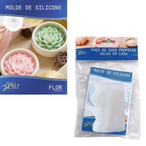 Molde em Silicone para Velas, Resinas, Sabão e Gesso - Flor de Lótus