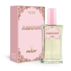 Perfume Prady Amour para mulher 100ml com embalagem rosa