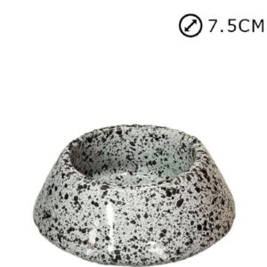 Suporte de Círios Nº1 em Cerâmica para Cemitério Diam. 7,5cm - Branco