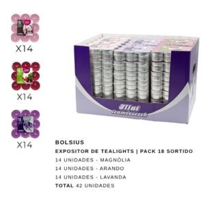 Velas Tealight Perfumadas Bolsius - Pack de 18 unidades