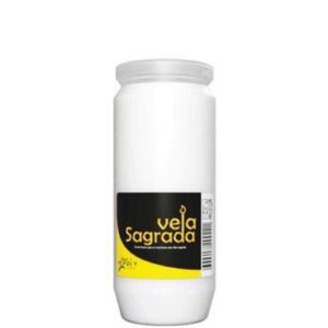 Recarga Vela Sagrada 0140 branca para cemitério