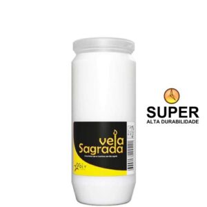 Recarga Vela Sagrada 0140 Super branca para cemitério