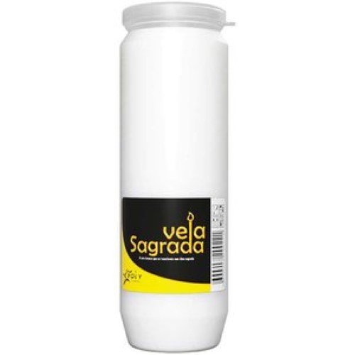 Recarga Vela Sagrada 0160 branca para cemitério