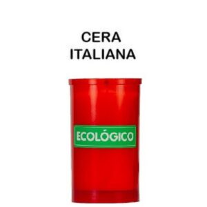 Recarga Vela Ecológica Vermelha para Cemitério