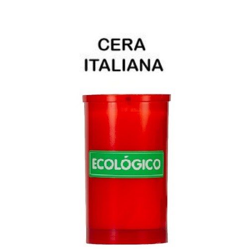 Recarga Vela Ecológica Vermelha para Cemitério