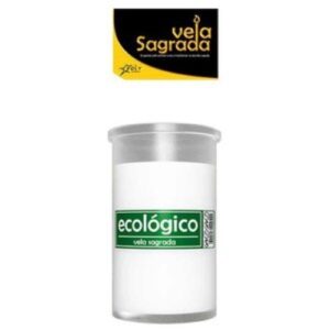 Recarga Vela Sagrada Ecológica 0440 branca com rótulo ecológico