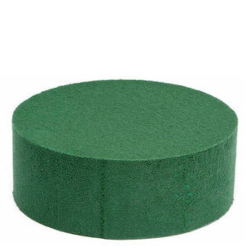 Esponja Floral Redonda 22cm x 9cm para Flores Naturais