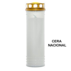 Círio Vela 80LL Branco com tampa