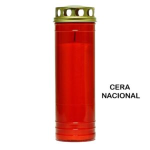 Círio Vela 80LL Vermelho com Tampa